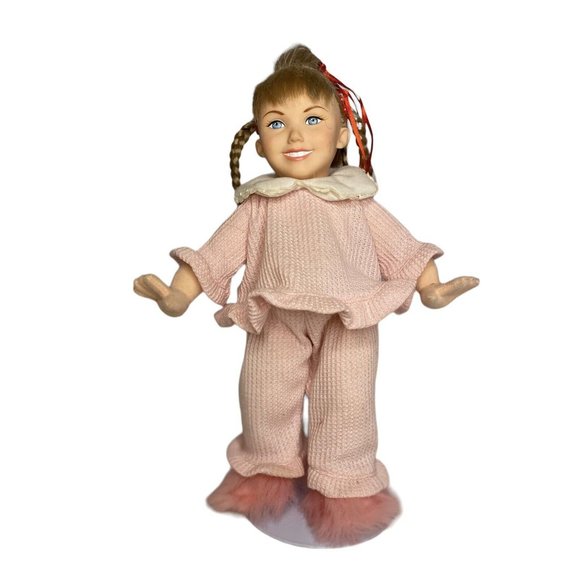 Universal Studios Dr. Seuss Cat in the Hat 13” Girl Doll 2009 With Stand No Box - Picture 1 of 12